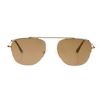 Men's Abott Sunglasses // Gold + Brown