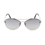 Women's Margret Sunglasses // Silver + Gray Gradient