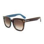 Unisex Sari Sunglasses // Havana + Brown Gradient