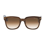 Unisex Sari Sunglasses // Havana + Brown Gradient