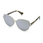 Women's ONDE2-X6158-DC Sunglasses // White + Silver