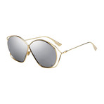 Women's DIORSTELLAIRE2-083I-0T Sunglasses // Gold + Silver + Gray