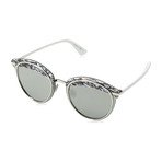 Women's OFFSET1-W6Q62-0T Sunglasses // Gray + Silver