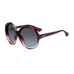 Women's BIANCA-0T558-I7 Sunglasses // Burgundy Pink + Gray Petrol