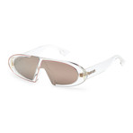 Women's OBLIQUES-900-SQ Sunglasses // Crystal + Gold