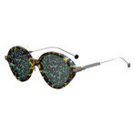 Women's UMBRAGE-0X852-TW Sunglasses // Blue Havana Palladium + Green