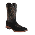 Rodeo Square Boot Nobuck // Black (US: 8EE)