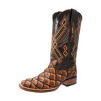 Rodeo Square Boot Piraruccu Print // Shedron (US: 7.5EE)