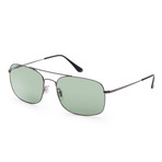 Men's Designer Sunglasses // Matte Gunmetal Frame