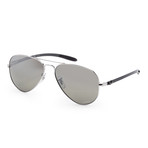 Unisex Chromance Polarized Sunglasses // Silver Frame