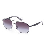 Men's Designer Sunglasses // Black + Gray Gradient