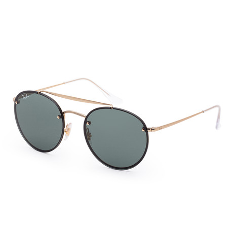 Unisex Blaze Sunglasses // Demi Gloss Gold Frame