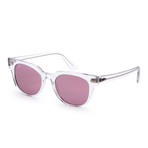 Unisex Meteor Evolve Sunglasses // 50mm // Transparent + Violet