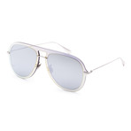 Women's DIORULTIME1-083I-0T Sunglasses // Blue Horn + Gray Silver