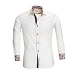 Jason Reversible Cuff Button-Down Shirt // White (M)