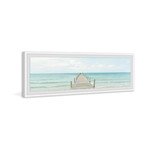 Take Me to the Beach // Framed Painting Print (30"W x 10"H x 1.5"D)
