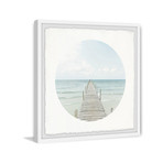 Path to Sea // Framed Painting Print (12"W x 12"H x 1.5"D)