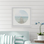 Path to Sea // Framed Painting Print (12"W x 12"H x 1.5"D)