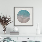 Beach and Waves // Framed Painting Print (12"W x 12"H x 1.5"D)
