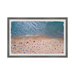 Summer at the Beach // Framed Painting Print (12"W x 8"H x 1.5"D)