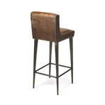 Stefano Leather Bar Stool