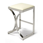 Italo Silver Counter Stool