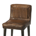 Stefano Leather Bar Stool