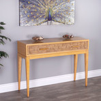 Agadir Light Wood Console Table