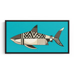 White Shark (24"W x 12"H x 1.5"D // Gallery Wrapped)