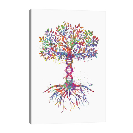 DNA Tree // Genefy Art (26"W x 40"H x 1.5"D)