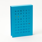Metal Magnetic Perpetual Calendar (Blue)