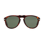Classic Polarized Sunglasses // Dark Havana + Green