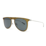 Men's SF209S-329 Sunglasses // Olive Green + Blue