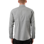 Hudson Button Down Shirt // Light Gray (XS)