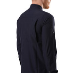 Hudson Button Down Shirt // Navy Blue (L)
