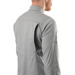 Hudson Button Down Shirt // Light Gray (XL)