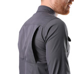 Hudson Button Down Shirt // Gray (XL)