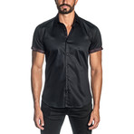 Jared Lang // Francesco Short Sleeve Shirt // Black (L)
