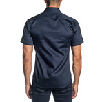 Jared Lang // Wyatt Short Sleeve Shirt // Navy (L)