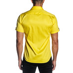 Christopher Short Sleeve Shirt // Yellow (XL)