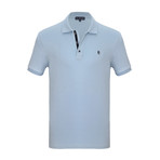 Rafael Short Sleeve Polo Shirt // Light Blue (M)