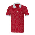 Dejan Short Sleeve Polo Shirt // Red (L)