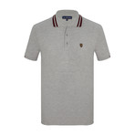 Hugh Short Sleeve Polo Shirt // Gray (M)
