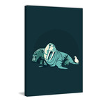 Walrus // Painting Print on Wrapped Canvas (8"W x 12"H x 1.5"D)