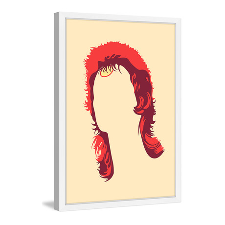 Bowie // Framed Painting Print (8"W x 12"H x 1.5"D)