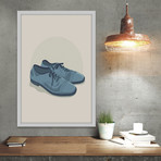 Blue Suede // Framed Painting Print (8"W x 12"H x 1.5"D)