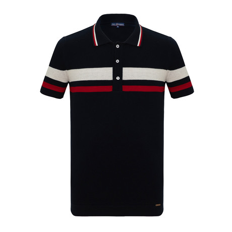 Harvey Short Sleeve Polo Shirt // Navy (2XL)