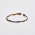 Roman Bronze Bracelet // Snake Head Terminals