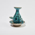 Islamic Turquiose Glazed Oil Lamp