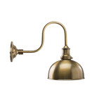 Brass Half Round Shade + Wall Sconce (Steel Wall Sconce)